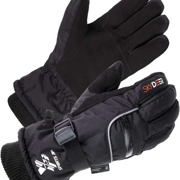 Leather Ski Gloves 100% Waterproof